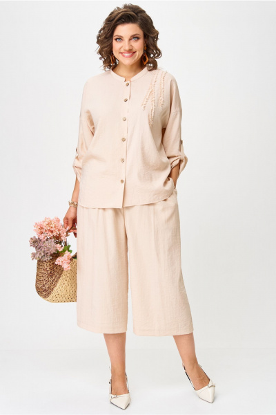 Блуза, брюки Aira Style 24229 бежевый - фото 4