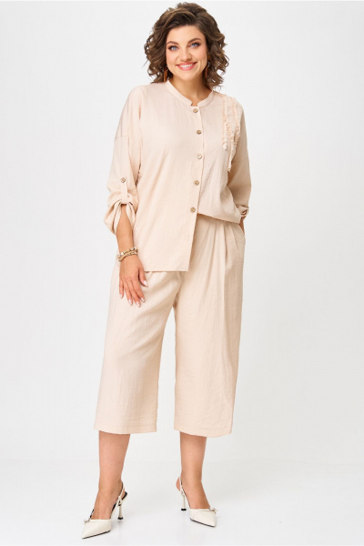 Блуза, брюки Aira Style 24229 бежевый - фото 1