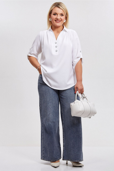 Блуза Таир-Гранд 62416 белый - фото 5