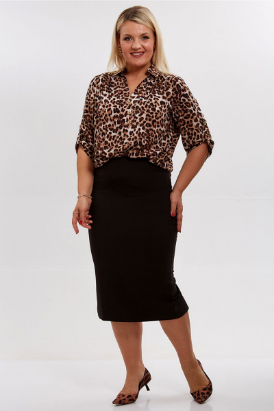 Блуза Таир-Гранд 62416 леопард - фото 7
