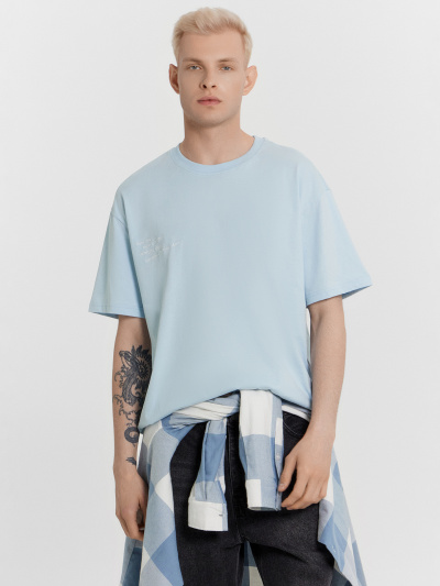 Футболка Mark Formelle 111927/24-4705Ц-0-2 серо_голубой_603_D_вышивка - фото 38