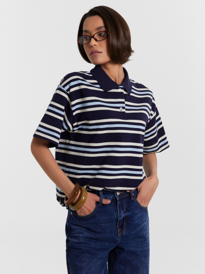 Футболка Mark Formelle 112895/24-32901П-11 полоски_на_т.синем - фото 29