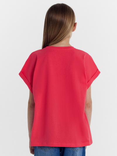 Футболка Mark Formelle 117904/24-27422П-0 ягодный_печать_3_сл_на_пол_(фольга) - фото 39