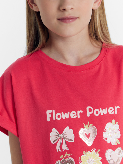 Футболка Mark Formelle 117904/24-27422П-0 ягодный_печать_3_сл_на_пол_(фольга) - фото 41