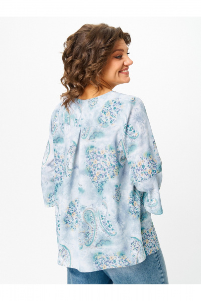 Блуза Zlata 4453 голубой - фото 6