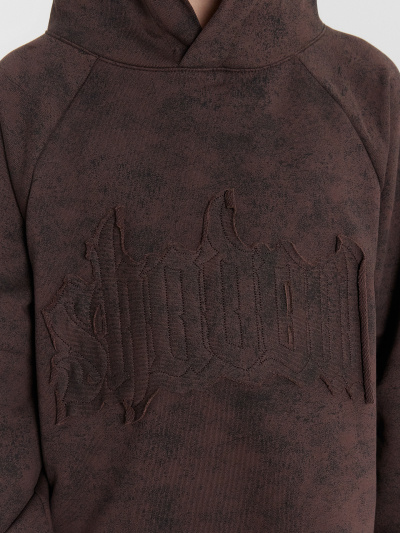 Худи Mark Formelle 123418/24-32497П-7-2 коричневый_acid_wash_574_D_2_вышивка - фото 40