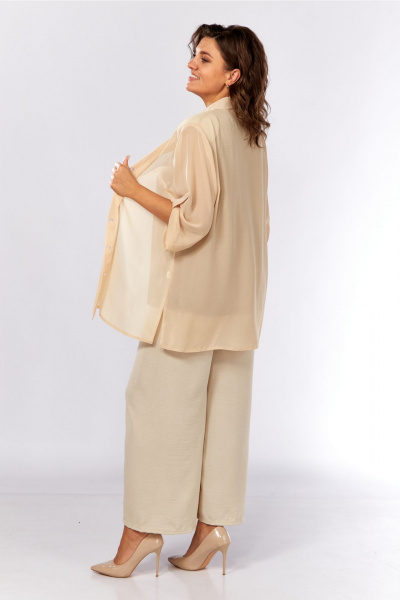 Блуза, майка Abbi 5039 бежевый - фото 17