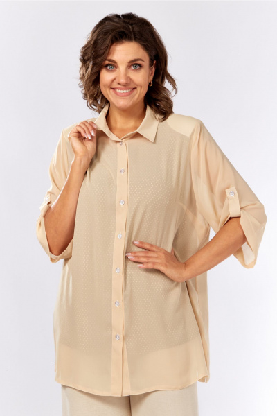 Блуза, майка Abbi 5039 бежевый - фото 10