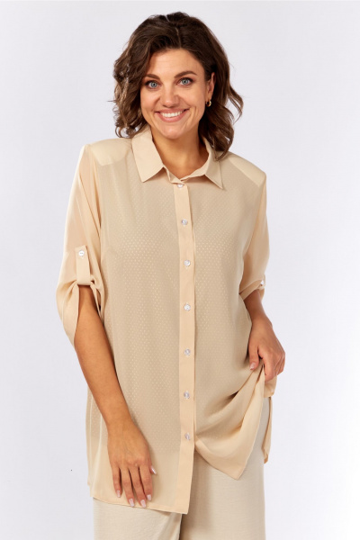 Блуза, майка Abbi 5039 бежевый - фото 9