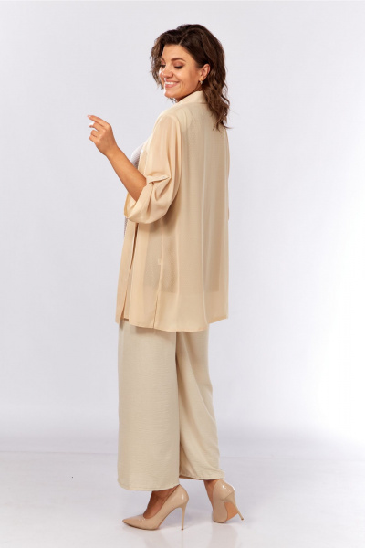 Блуза, майка Abbi 5039 бежевый - фото 2