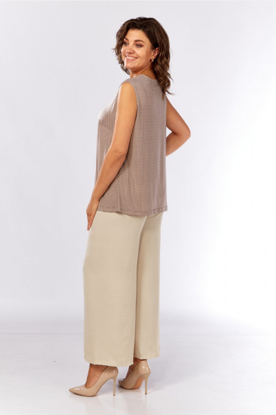 Блуза, майка Abbi 5039 бежевый - фото 8