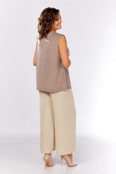 Блуза, майка Abbi 5039 бежевый - фото 7