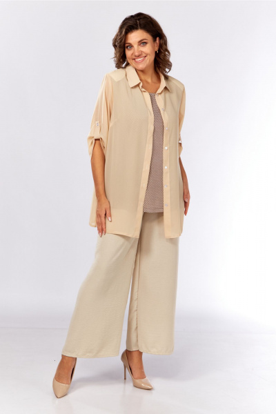 Блуза, майка Abbi 5039 бежевый - фото 1