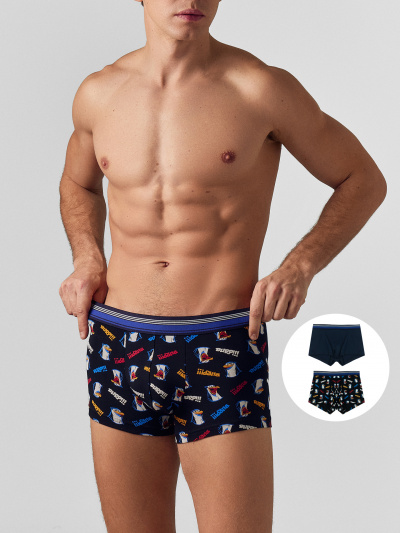 Трусы Mark Formelle 411124-2/25-4874П-5 прикольные_пингвины_глубокий_синий4 - фото 56