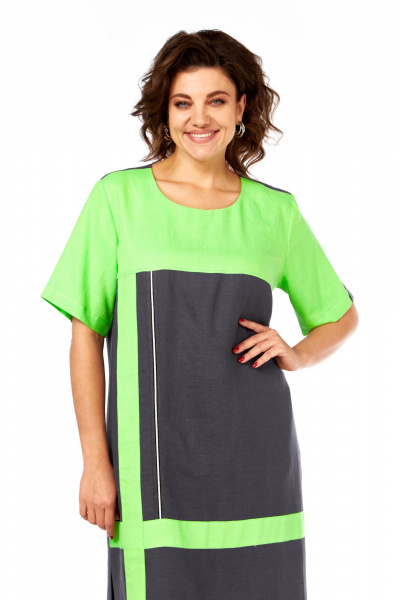 Платье Диомант 2076 зеленый - фото 7