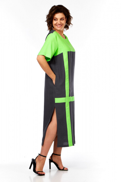 Платье Диомант 2076 зеленый - фото 6