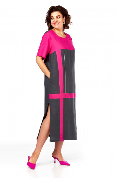 Платье Диомант 2076 розовый - фото 5