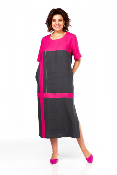 Платье Диомант 2076 розовый - фото 1