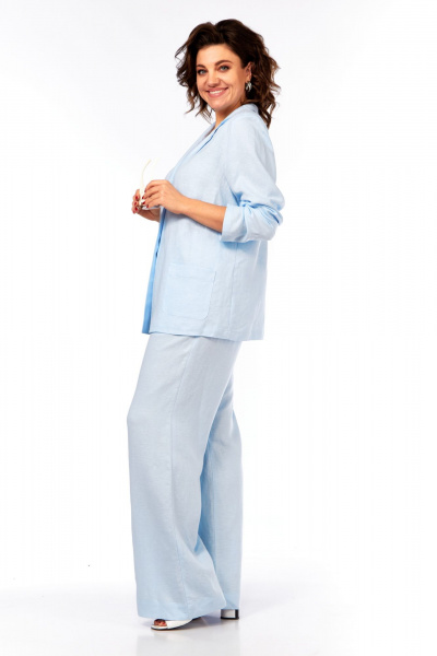 Брюки, жакет Диомант 2061 голубой - фото 6