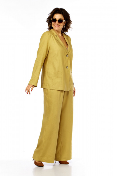 Брюки, жакет Диомант 2061 горчица - фото 5