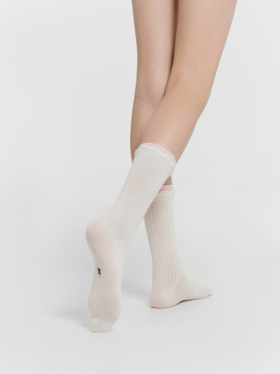 Носки Mark Formelle 430K-3166/B4-25430K-1 молочный_розовый_рис.3166 - фото 50