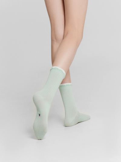 Носки Mark Formelle 430K-3166/B5-25430K св.эвкалипт_молочный_рис.3166 - фото 28