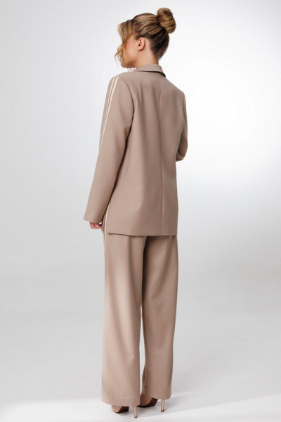 Брюки, жакет Faufilure C1563 бежевый - фото 3