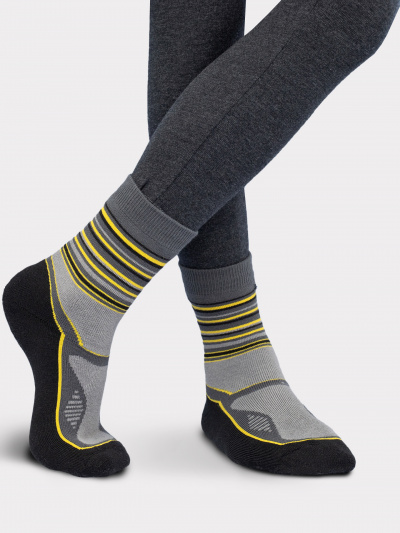 Носки Mark Formelle 502T-034/B3-22502T т.серый_желтый_рис.034 - фото 45