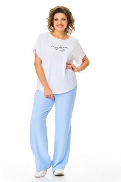 Брюки, жакет, топ VI ORO VR-1181 голубые_облака - фото 24