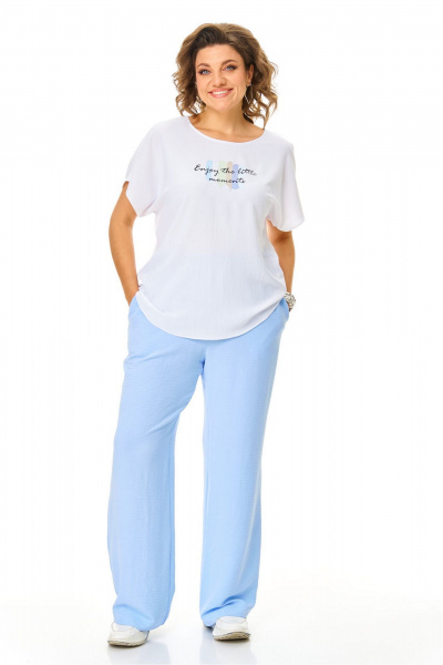 Брюки, жакет, топ VI ORO VR-1181 голубые_облака - фото 22