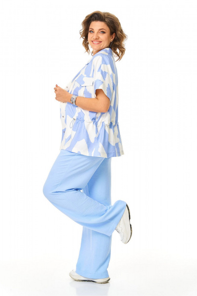 Брюки, жакет, топ VI ORO VR-1181 голубые_облака - фото 20