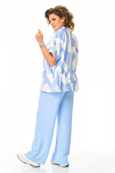 Брюки, жакет, топ VI ORO VR-1181 голубые_облака - фото 19