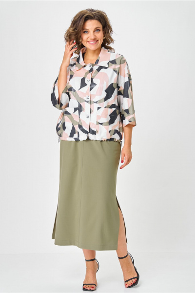 Жакет Andina city 7017-25 абстракция - фото 5