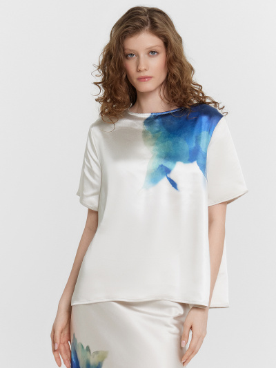 Блуза Mark Formelle 112983/24-ОБР31903П-9 сублимация_цветок_на_молочном_010.1_Сублимация - фото 96