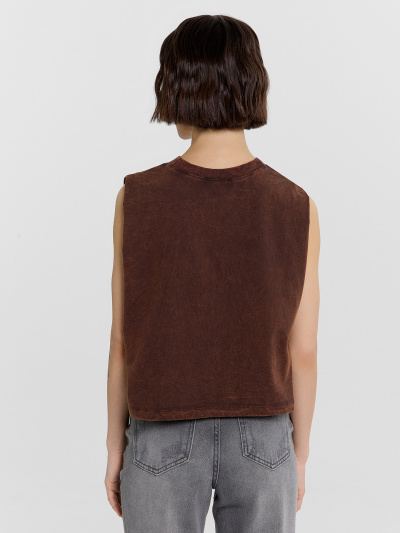 Топ Mark Formelle 112992R/24-ОБР32654П-0 коричневый_acid_wash_печать_009.2_Эйсид_1_сл_на - фото 68