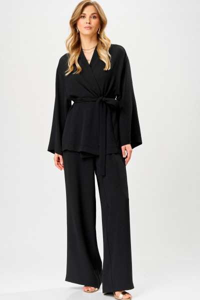 Брюки, жакет Laikony L-733 черный - фото 2