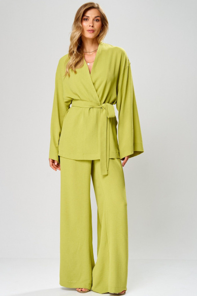 Брюки, жакет Laikony L-733 лайм - фото 2