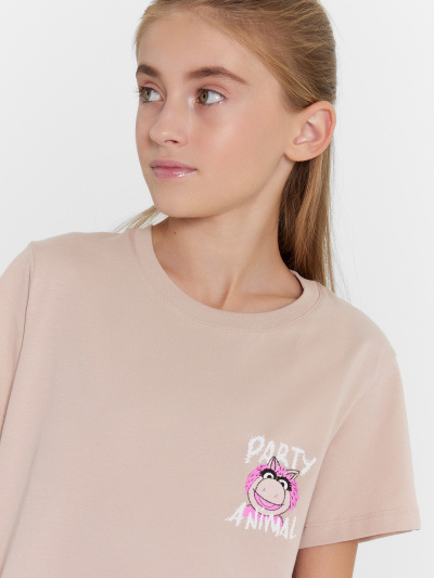 Футболка Mark Formelle 117835/24-27920П-0 холодный_бежевый_печать_3_сл_на_пол_3_сл_на_спинке - фото 46