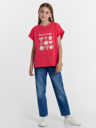 Футболка Mark Formelle 117904/24-27423П-0 ягодный_печать_3_сл_на_пол_(фольга) - фото 43