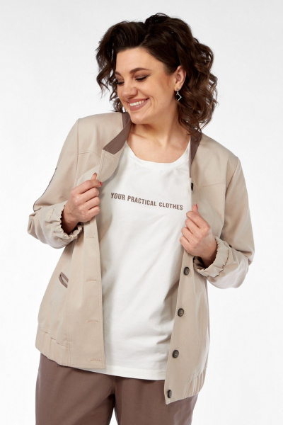 Брюки, бомбер, футболка Милора-стиль 1334 - фото 2