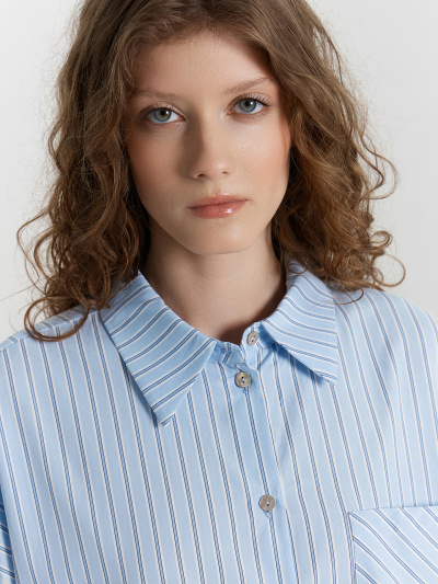 Блуза Mark Formelle 122976/24-32795П-9 широкая_голубая_полоска - фото 23