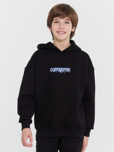 Худи Mark Formelle 123416/24-31049П-7П черный_печать_2_сл_на_пол_2_сл_на_спинке - фото 49