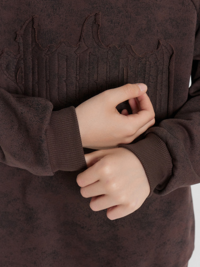 Худи Mark Formelle 123418/24-32497П-7-2 коричневый_acid_wash_574_D_2_вышивка - фото 66