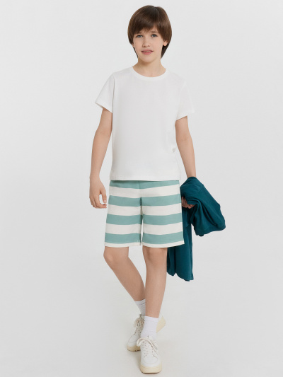 Шорты Mark Formelle 133341/25-36690П-7 шалфейно_молочная_полоска - фото 75