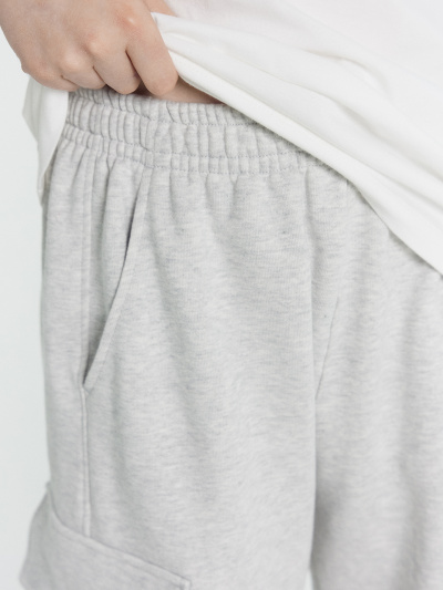 Шорты Mark Formelle 133348/24-26164П-7 серый_меланж_4306_А_печать_2_сл_на_ЛВ_клапане - фото 53