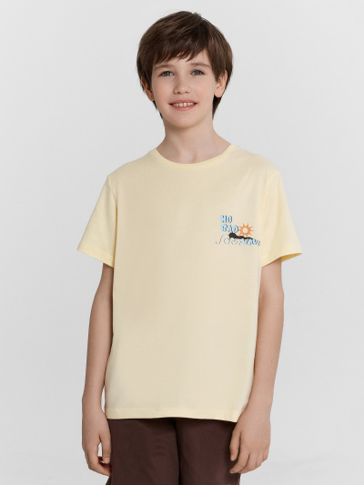 Футболка, шорты Mark Formelle 393329/24-27452П-0 св.желтый_шоколадное_мартини_печать_1_сл_на_пол_2_с - фото 65