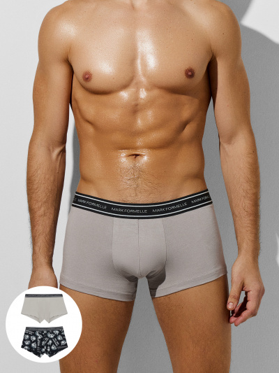 Трусы Mark Formelle 411124-2/25-4874П-5 серый_пепел_роботы_на_черном - фото 66