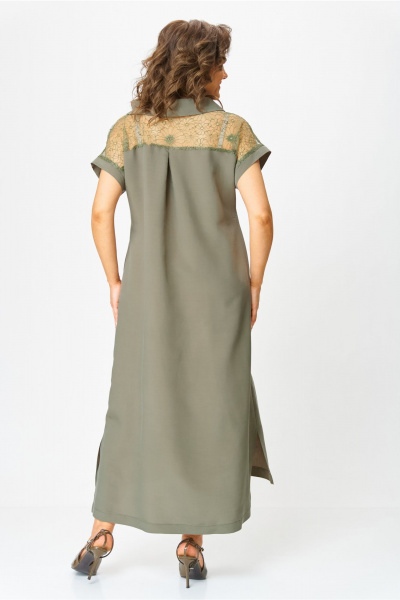 Платье Michel chic 2179 хаки - фото 4