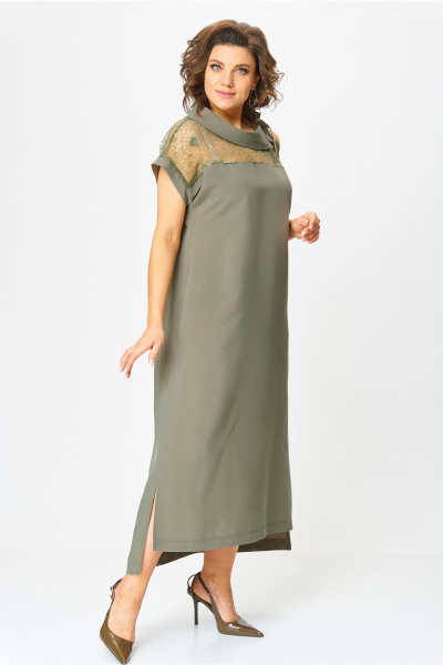 Платье Michel chic 2179 хаки - фото 3