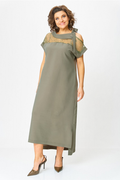 Платье Michel chic 2179 хаки - фото 1